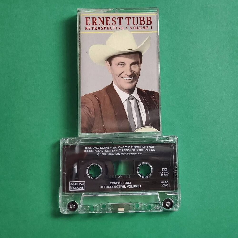 Ernest Tubb – Retrospective Volume 1 Cassette Album 1989 MCA Special Products
